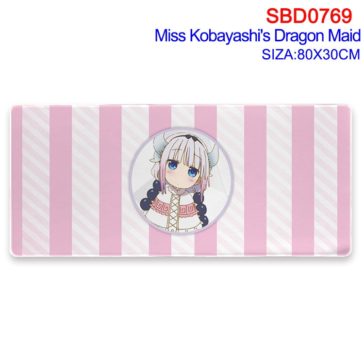 Miss Kobayashis Dragon Maid Anime peripheral edge lock mouse pad 80X30cm  SBD-769