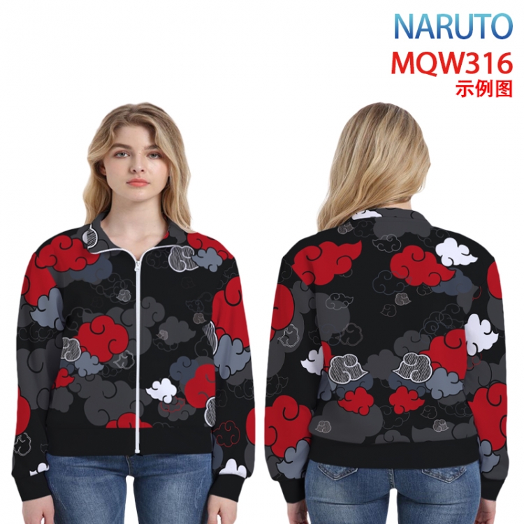 Naruto Anime peripheral full color zipper jacket  from M to 3XL  MQW 316