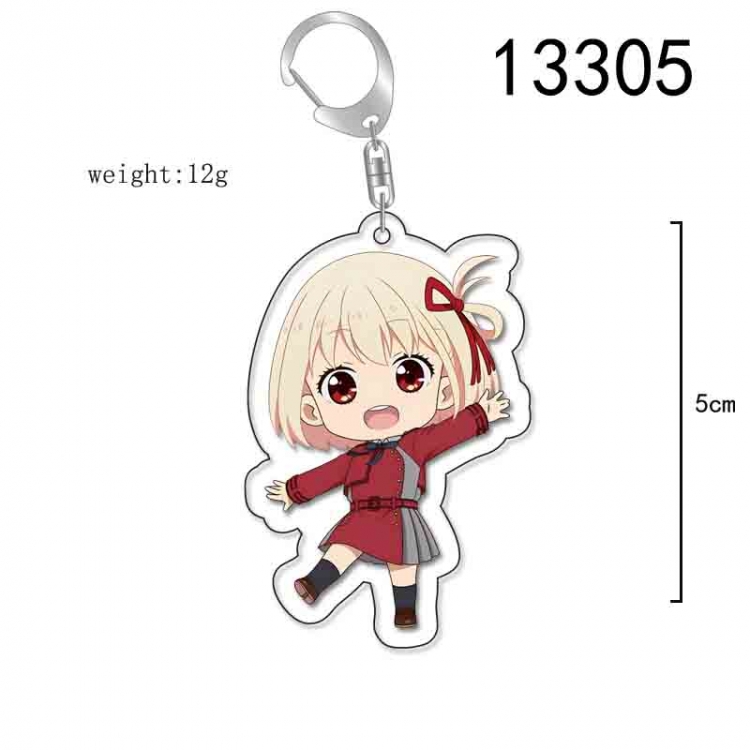 Lycoris Recoil Anime Acrylic Keychain Charm price for 5 pcs 13305