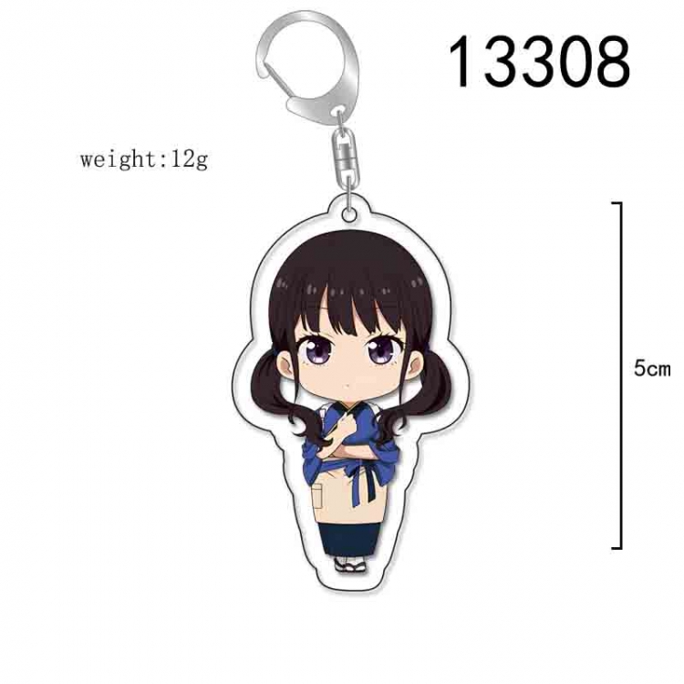 Lycoris Recoil Anime Acrylic Keychain Charm price for 5 pcs 13308