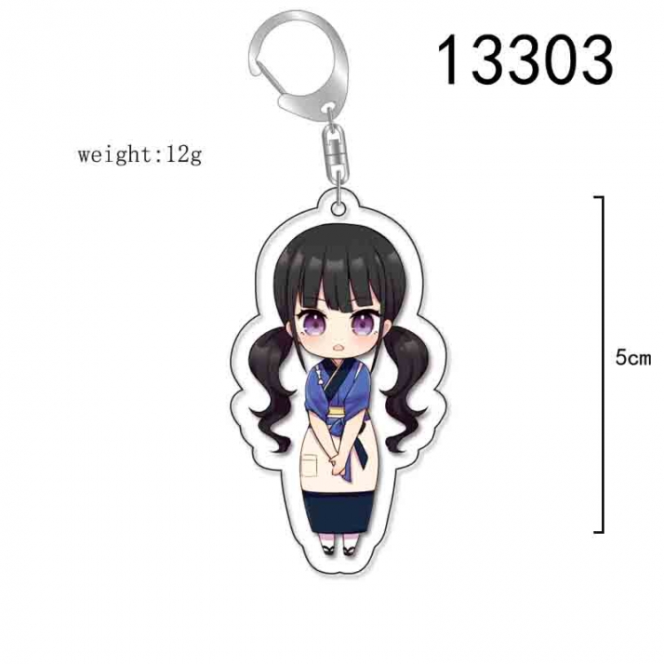 Lycoris Recoil Anime Acrylic Keychain Charm price for 5 pcs 13303