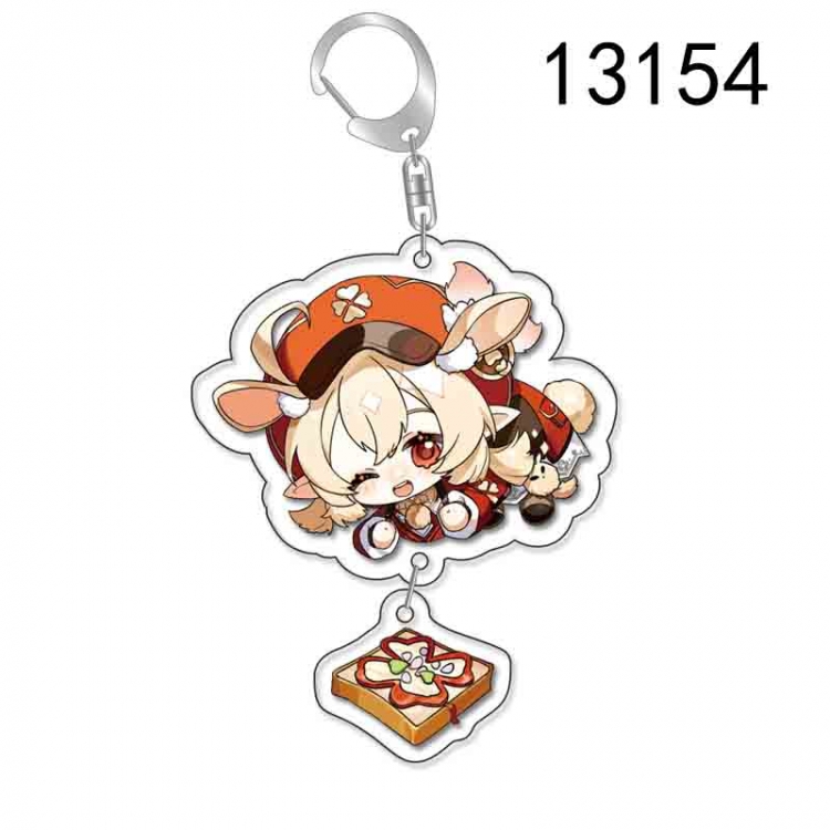 Genshin Impact Anime acrylic Pendant Key Chain  price for 5 pcs 13154