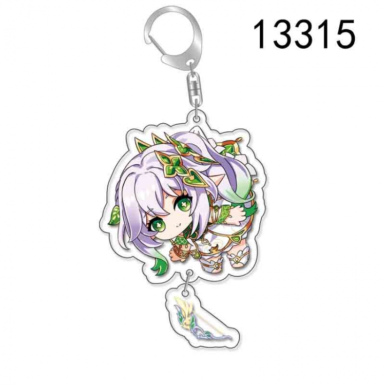 Genshin Impact Anime acrylic Pendant Key Chain  price for 5 pcs 13315