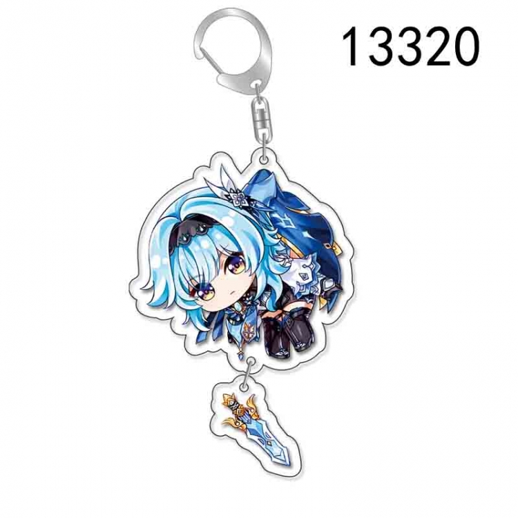 Genshin Impact Anime acrylic Pendant Key Chain  price for 5 pcs 13320