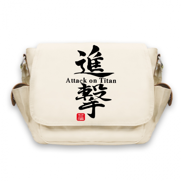 Shingeki no Kyojin Anime Peripheral Shoulder Bag Casual Satchel 33X13X26cm