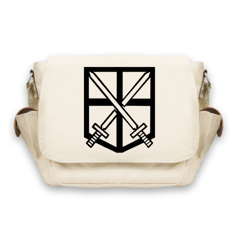 Shingeki no Kyojin Anime Peripheral Shoulder Bag Casual Satchel 33X13X26cm