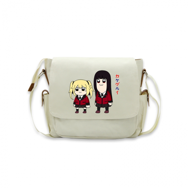 Kakegurui Anime Peripheral Shoulder Bag Casual Satchel 33X13X26cm