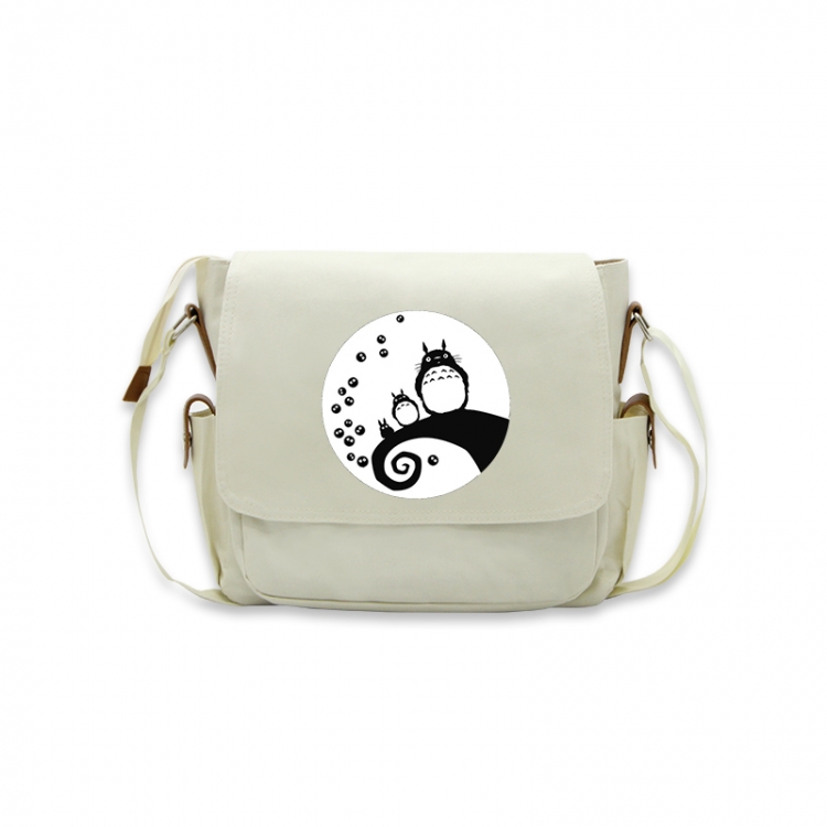 TOTORO Anime Peripheral Shoulder Bag Casual Satchel 33X13X26cm