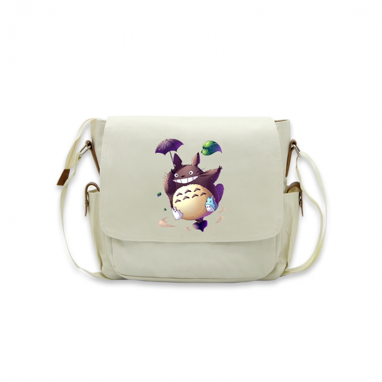 TOTORO Anime Peripheral Shoulder Bag Casual Satchel 33X13X26cm