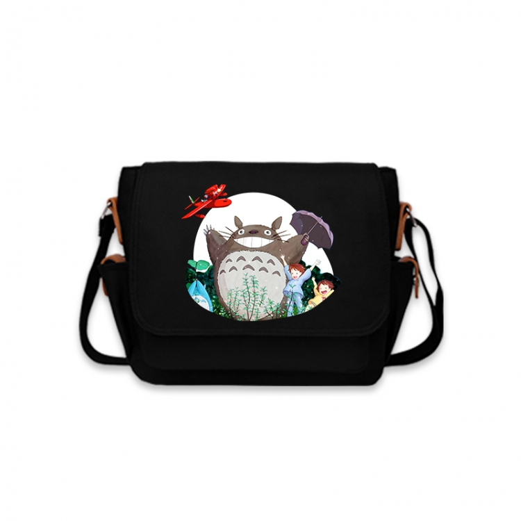 TOTORO Anime Peripheral Shoulder Bag Casual Satchel 33X13X26cm