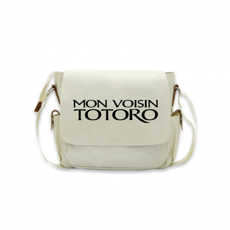 TOTORO Anime Peripheral Shoulder Bag Casual Satchel 33X13X26cm