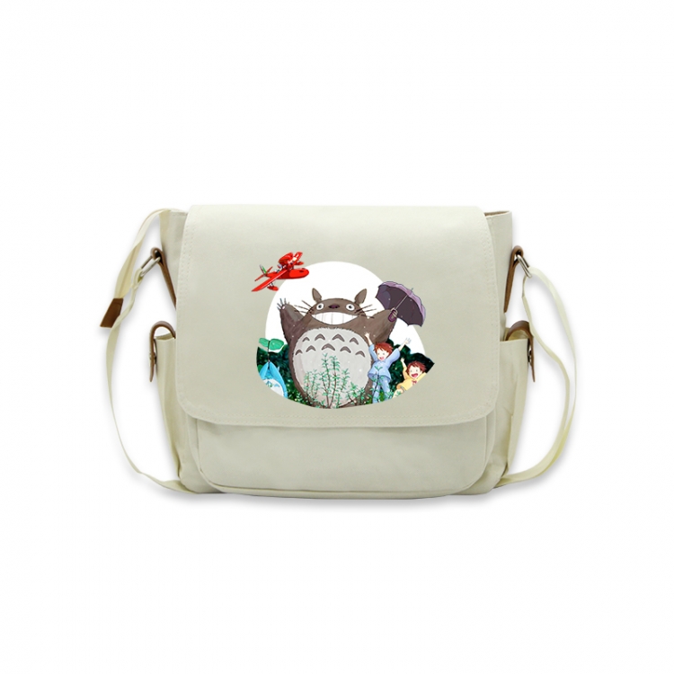 TOTORO Anime Peripheral Shoulder Bag Casual Satchel 33X13X26cm