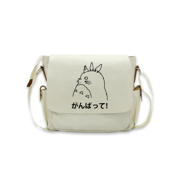 TOTORO Anime Peripheral Shoulder Bag Casual Satchel 33X13X26cm