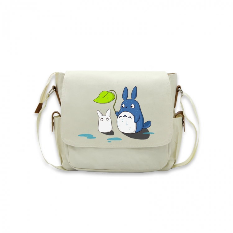 TOTORO Anime Peripheral Shoulder Bag Casual Satchel 33X13X26cm