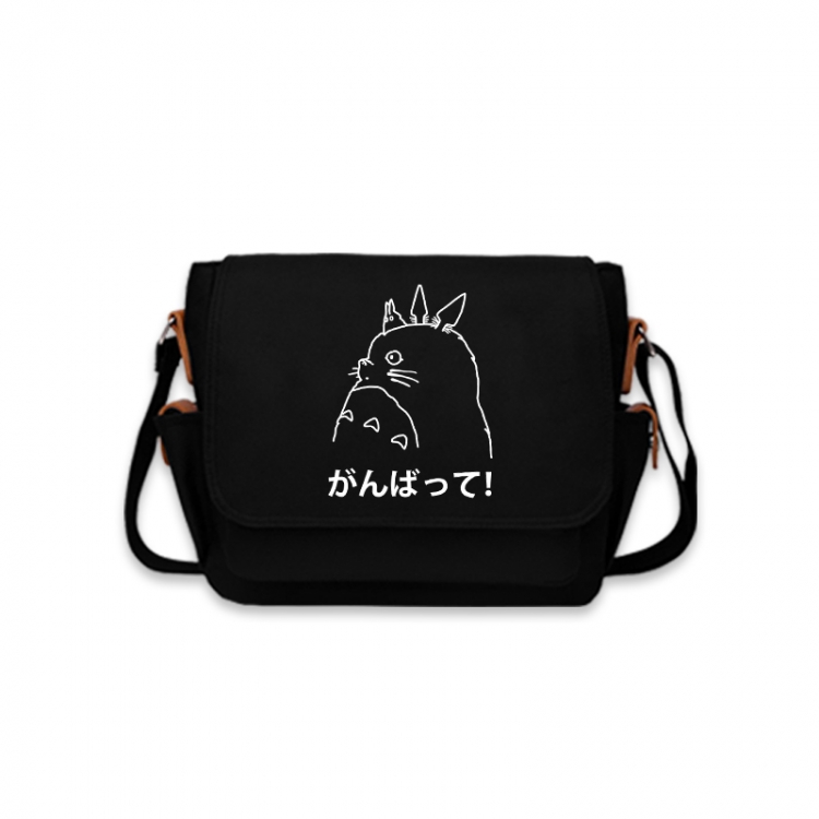 TOTORO Anime Peripheral Shoulder Bag Casual Satchel 33X13X26cm