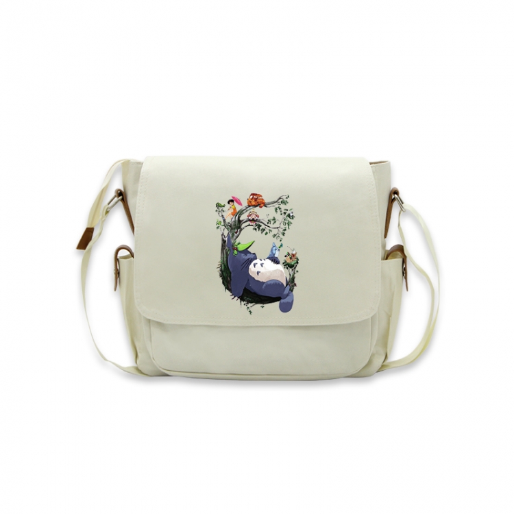 TOTORO Anime Peripheral Shoulder Bag Casual Satchel 33X13X26cm