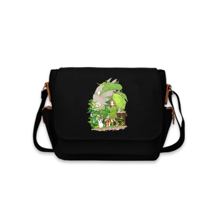 TOTORO Anime Peripheral Shoulder Bag Casual Satchel 33X13X26cm