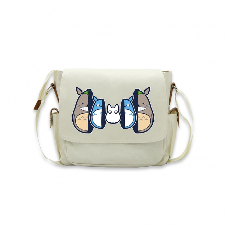 TOTORO Anime Peripheral Shoulder Bag Casual Satchel 33X13X26cm