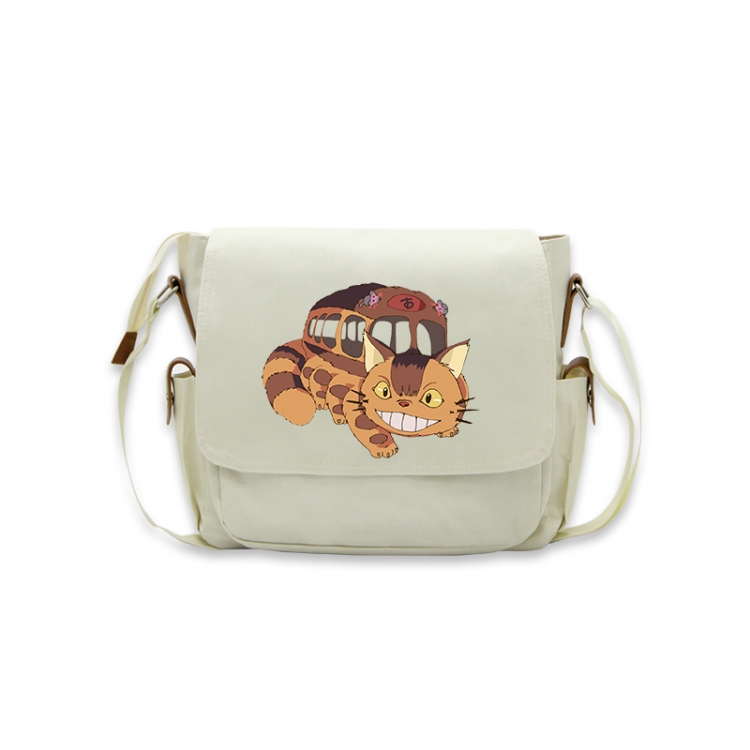 TOTORO Anime Peripheral Shoulder Bag Casual Satchel 33X13X26cm