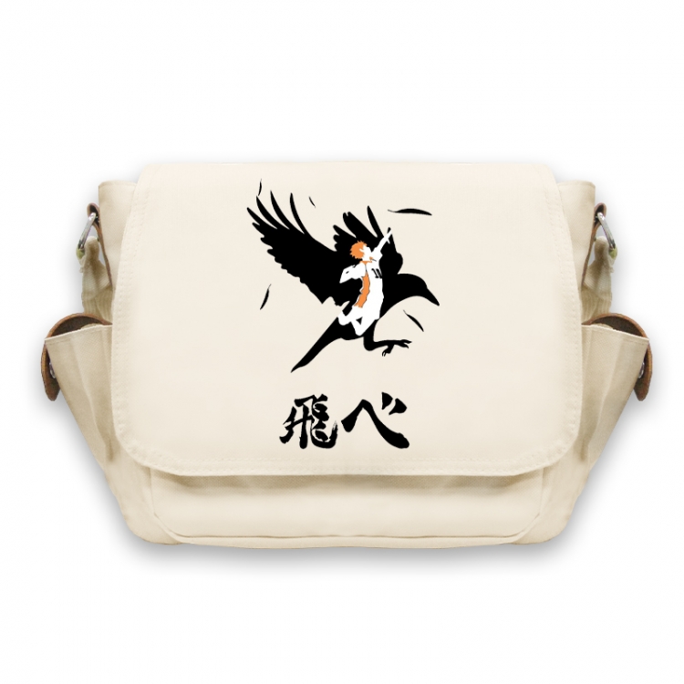 Haikyuu!! Anime Peripheral Shoulder Bag Casual Satchel 33X13X26cm