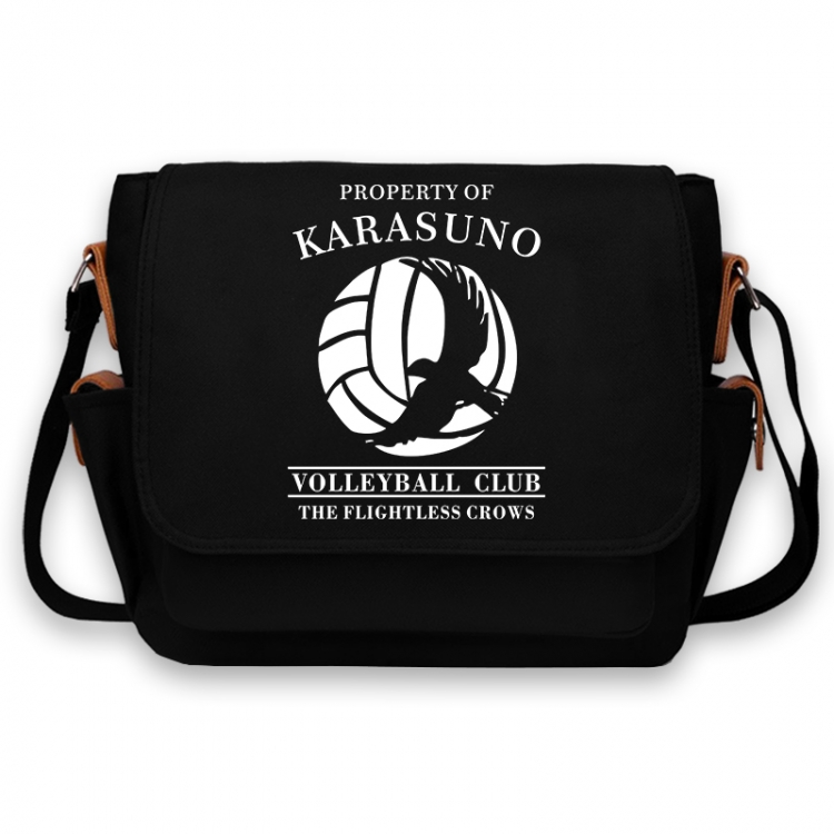 Haikyuu!! Anime Peripheral Shoulder Bag Casual Satchel 33X13X26cm