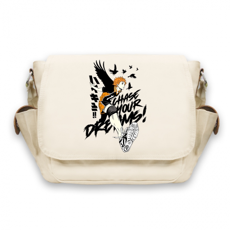 Haikyuu!! Anime Peripheral Shoulder Bag Casual Satchel 33X13X26cm