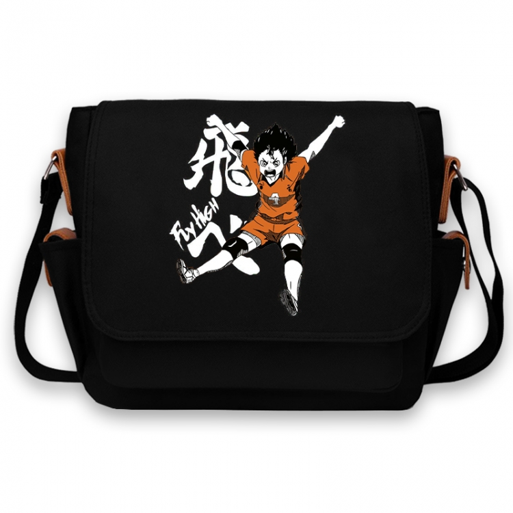 Haikyuu!! Anime Peripheral Shoulder Bag Casual Satchel 33X13X26cm