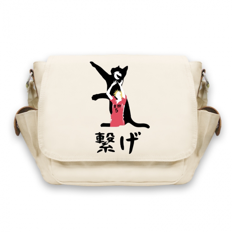 Haikyuu!! Anime Peripheral Shoulder Bag Casual Satchel 33X13X26cm