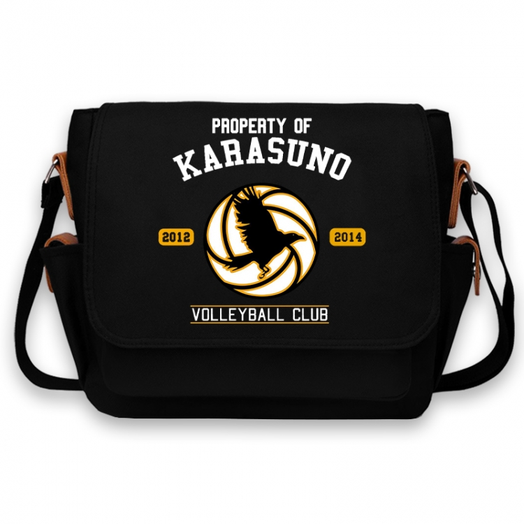 Haikyuu!! Anime Peripheral Shoulder Bag Casual Satchel 33X13X26cm