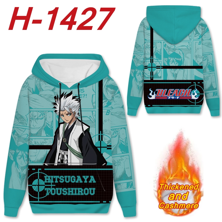 Bleach anime thickened hooded pullover sweater from S to 4XL H-1427