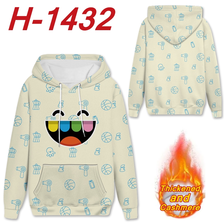 toca life world anime thickened hooded pullover sweater from S to 4XL H-1432