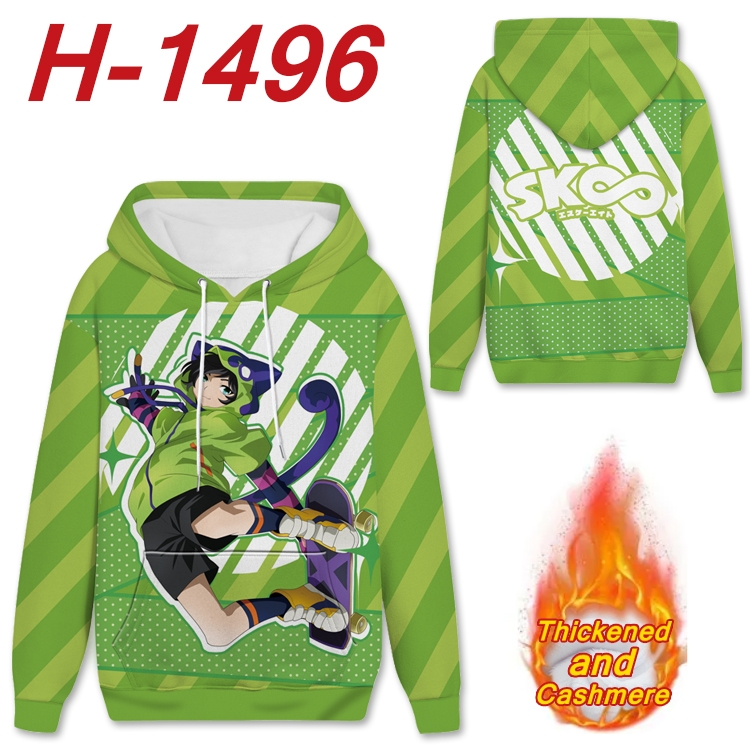 SK∞ anime thickened hooded pullover sweater from S to 4XL H-1496