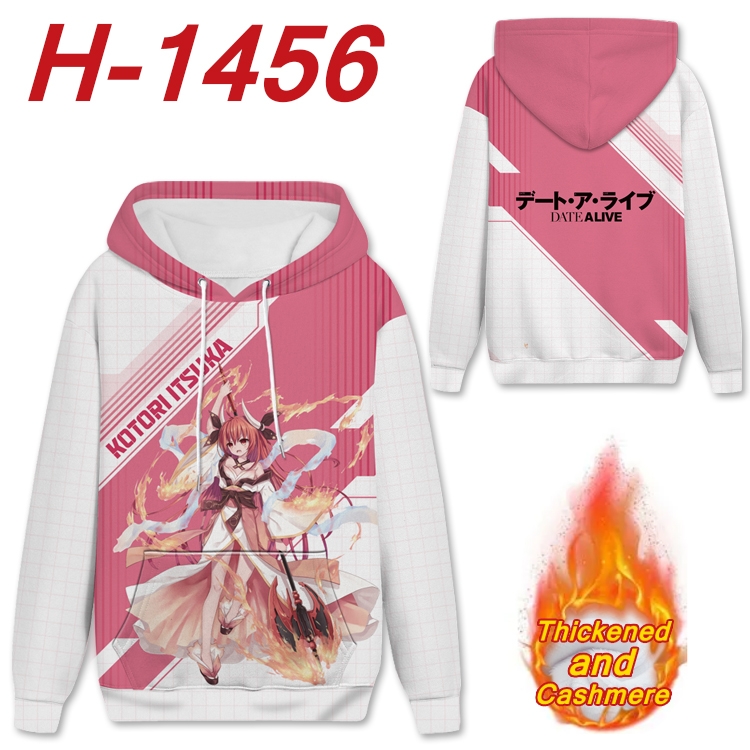 Date-A-Live anime thickened hooded pullover sweater from S to 4XL H-1456