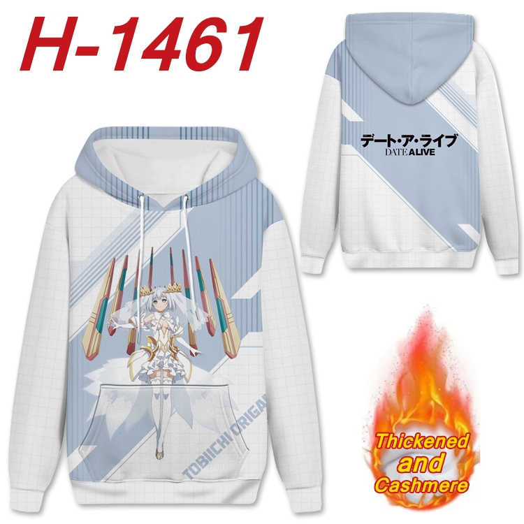 Date-A-Live anime thickened hooded pullover sweater from S to 4XL H-1461