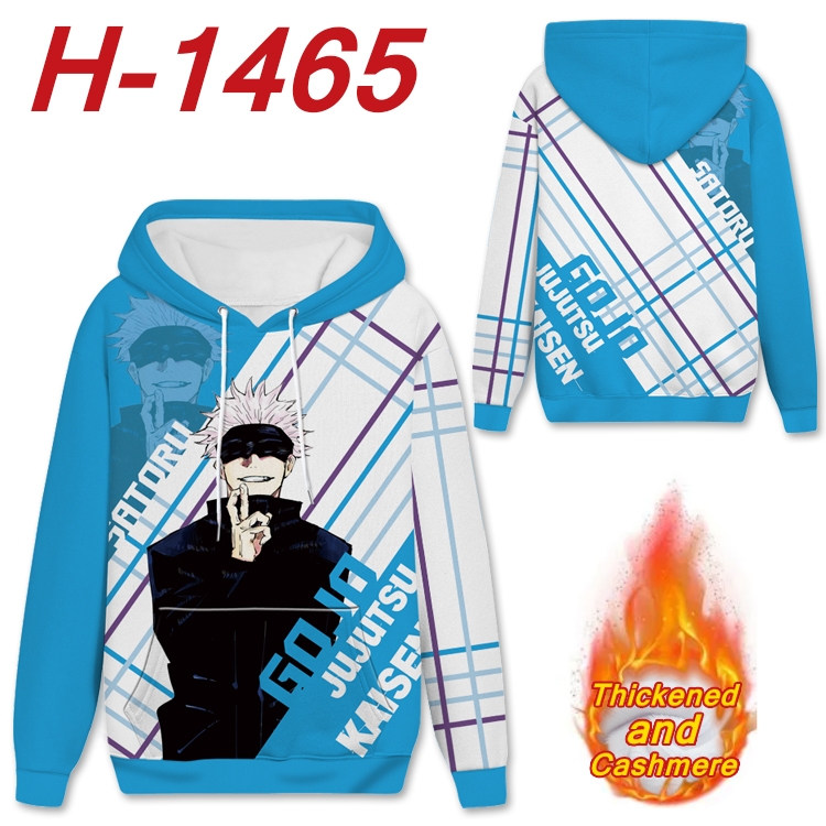 Jujutsu Kaisen anime thickened hooded pullover sweater from S to 4XL H-1465