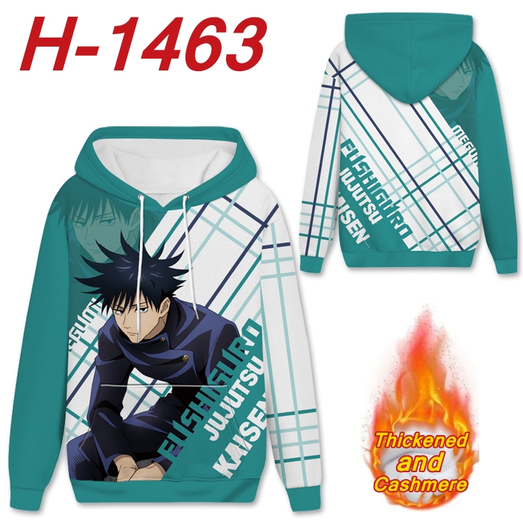 Jujutsu Kaisen anime thickened hooded pullover sweater from S to 4XL H-1463咒