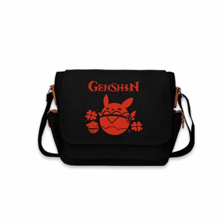 Genshin Impact Anime Peripheral Shoulder Bag Casual Satchel 33X13X26cm