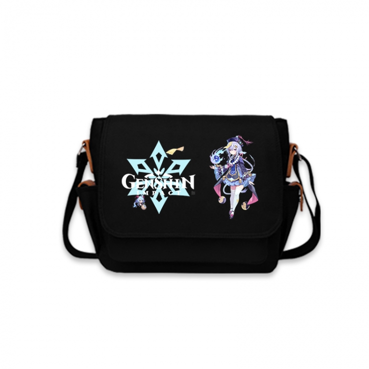 Genshin Impact Anime Peripheral Shoulder Bag Casual Satchel 33X13X26cm