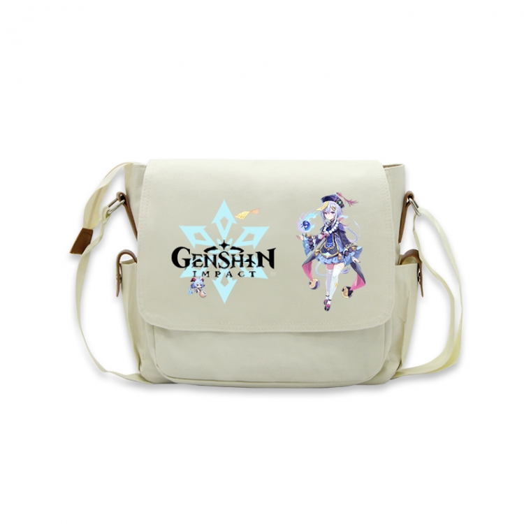 Genshin Impact Anime Peripheral Shoulder Bag Casual Satchel 33X13X26cm