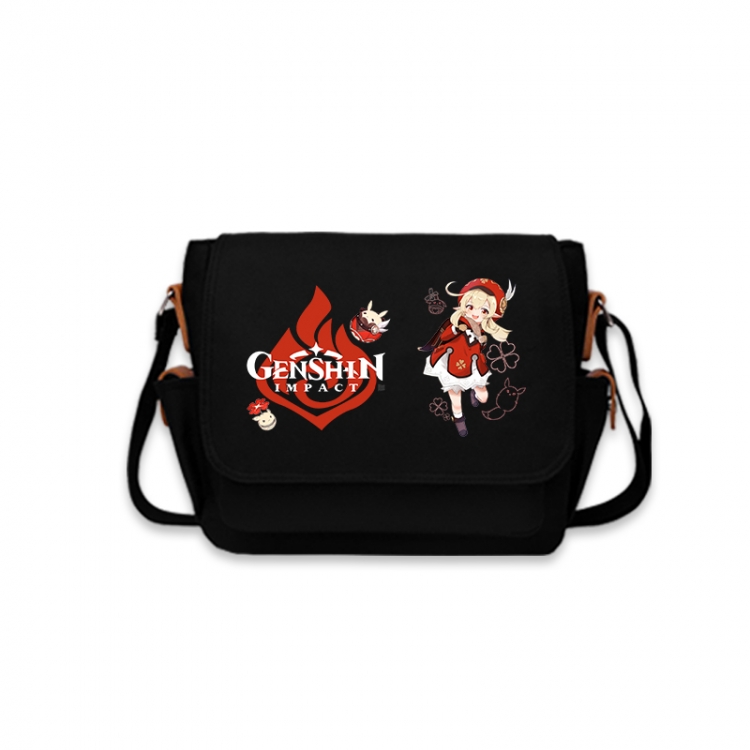 Genshin Impact Anime Peripheral Shoulder Bag Casual Satchel 33X13X26cm