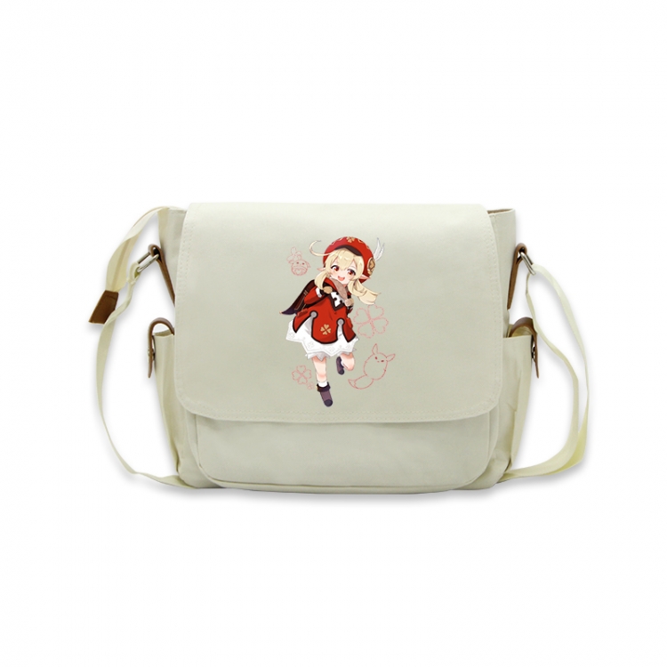 Genshin Impact Anime Peripheral Shoulder Bag Casual Satchel 33X13X26cm