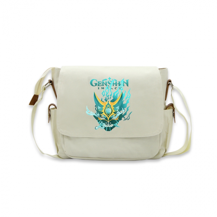 Genshin Impact Anime Peripheral Shoulder Bag Casual Satchel 33X13X26cm