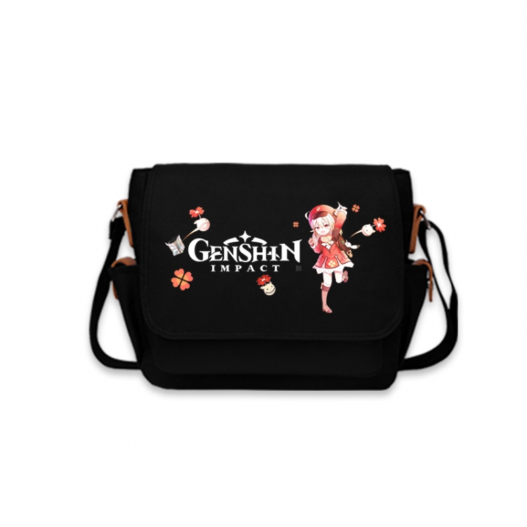 Genshin Impact Anime Peripheral Shoulder Bag Casual Satchel 33X13X26cm