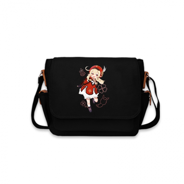 Genshin Impact Anime Peripheral Shoulder Bag Casual Satchel 33X13X26cm