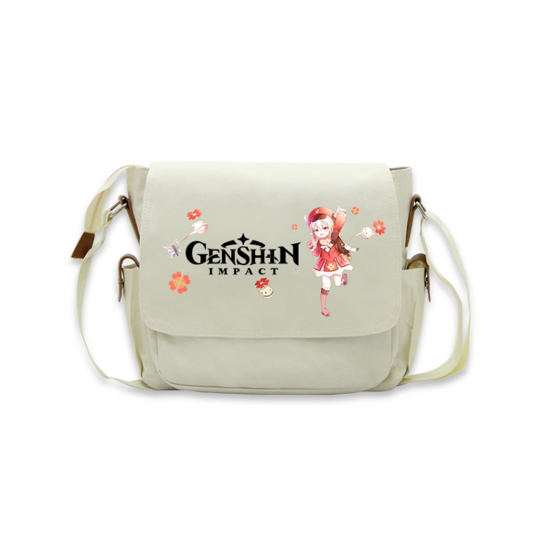 Genshin Impact Anime Peripheral Shoulder Bag Casual Satchel 33X13X26cm