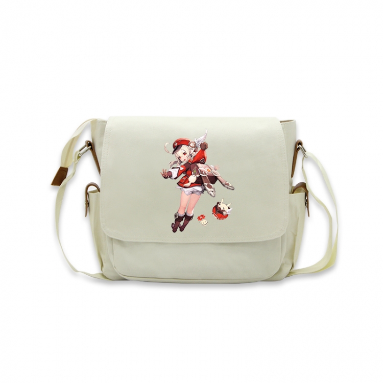 Genshin Impact Anime Peripheral Shoulder Bag Casual Satchel 33X13X26cm