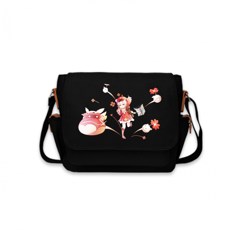 Genshin Impact Anime Peripheral Shoulder Bag Casual Satchel 33X13X26cm