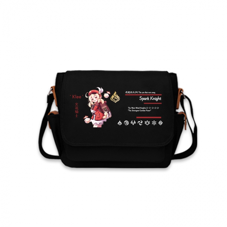 Genshin Impact Anime Peripheral Shoulder Bag Casual Satchel 33X13X26cm