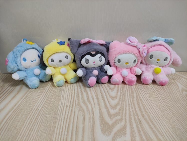 Rabbit Melody Anime peripheral plush toy doll combination pendant 11CM a set of 5