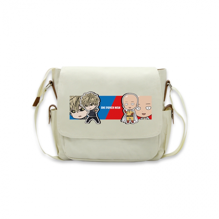 One Punch Man Anime Peripheral Shoulder Bag Casual Satchel 33X13X26cm